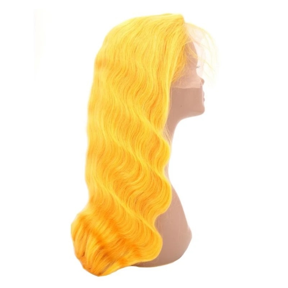 NEW Yellow Flame Body Wave Front Lace Wig 14”
